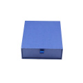 Blue cardboard foldable drawer box paper packaging storage drawer gift box